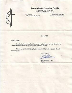 Rev Clark D. Carr Letter, June 2000.jpg