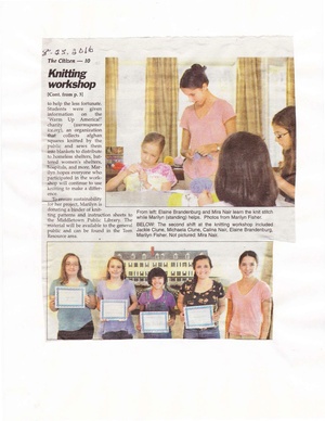 Girl Scout Troop 81094 Knitting from The Brunswick Citizen, August 25, 2016 (2).pdf
