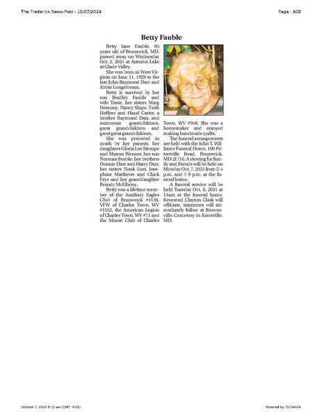 File:Betty Jane Fauble obituary, FrederickNewsPost, 2024.10.07.pdf