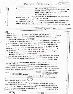 Deed for the Berlin Cemetery, March 27, 1947.jpg