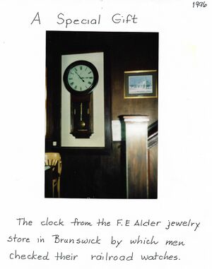 F. E. Alder Jewelry Store Clock Donation 1996.jpg