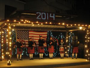 Scottish First Footing 2014 New Year in Square Corner Park.JPG