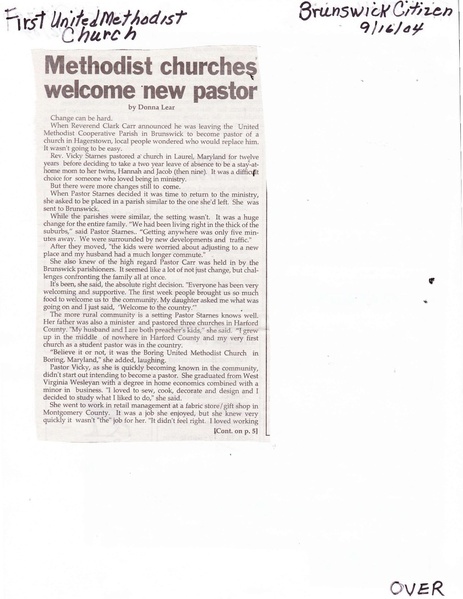 File:New Hope Methodist, Vicky Starnes from The Brunswick Citizen, September 16, 2004.pdf