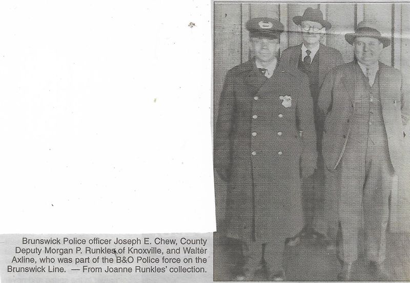 File:Police Officers Joseph E. Chew, Morgan P. Runkles and Waltr Axline from The Brunswick Citizen, Vol 46, No 24, June 20, 2019.jpg
