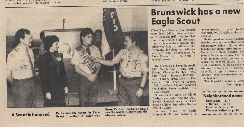 File:Eagle Scout 1985 Jonathan Allgaier from The Brunswick Citizen, Vol 12, No 44, November 7, 1985.pdf