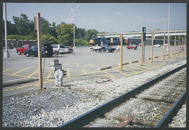 File:Brunswick Railroad, 1999 Marc parking lot on a Saturday morning. Bikers going to ride the canal path.jpg