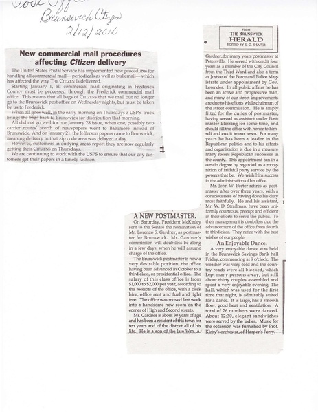 File:Post Office, Lorenzo Gardner Nominated for Postmaster.pdf