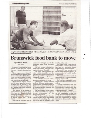 Food Bank to Move from the Gazette, October 15, 1998.pdf