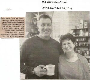 Mayor Karin Tome and David Blackmon 2016.jpg