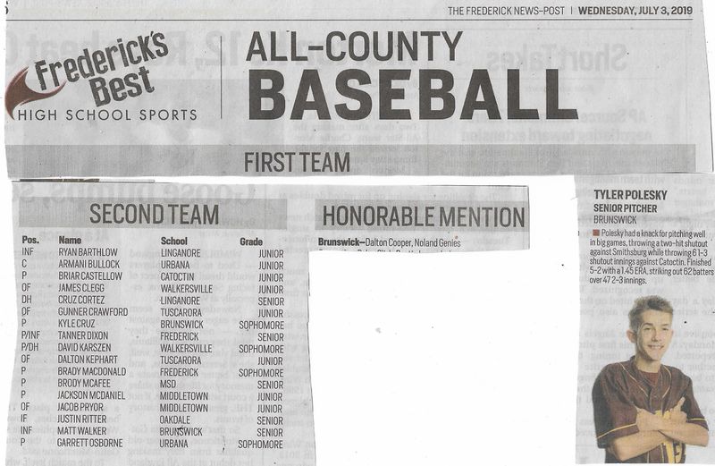 File:Baseball 2019 Frederick All-County Best Tyler Polesky from The Frederick News-Post, July 3, 2019.jpg