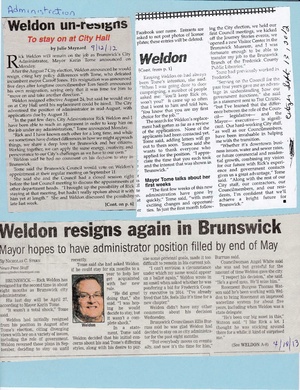 City Administrator Rick Weldon resigns from The Brunswick Citizen, April 13, 2013 (1).pdf