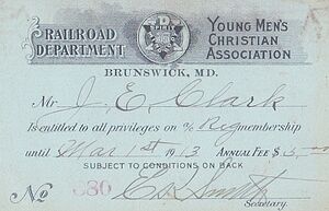 J.E. Clark YMCA Membership Dues March 1, 1913.jpg