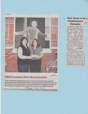 Main Street 2015, River Mural Donation from The Brunswick Citizen, November 12, 2015.pdf