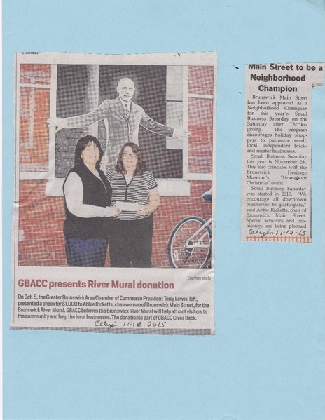 File:Main Street 2015, River Mural Donation from The Brunswick Citizen, November 12, 2015.pdf