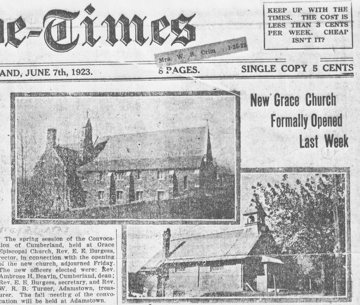 File:Grace Church Formally Opened from The Blade-Times June 7, 1923.tif