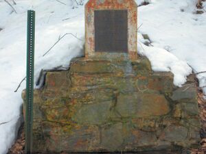Gum Spring Monument.Gum Spring Monument Plaque, 1955.jpg
